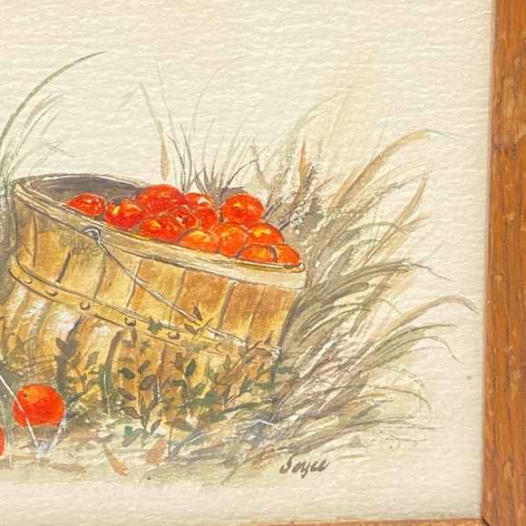 Vintage Watercolour Painting Signed Joyce on Matte Paper 9.5”-7.5” - Picture 3 of 9